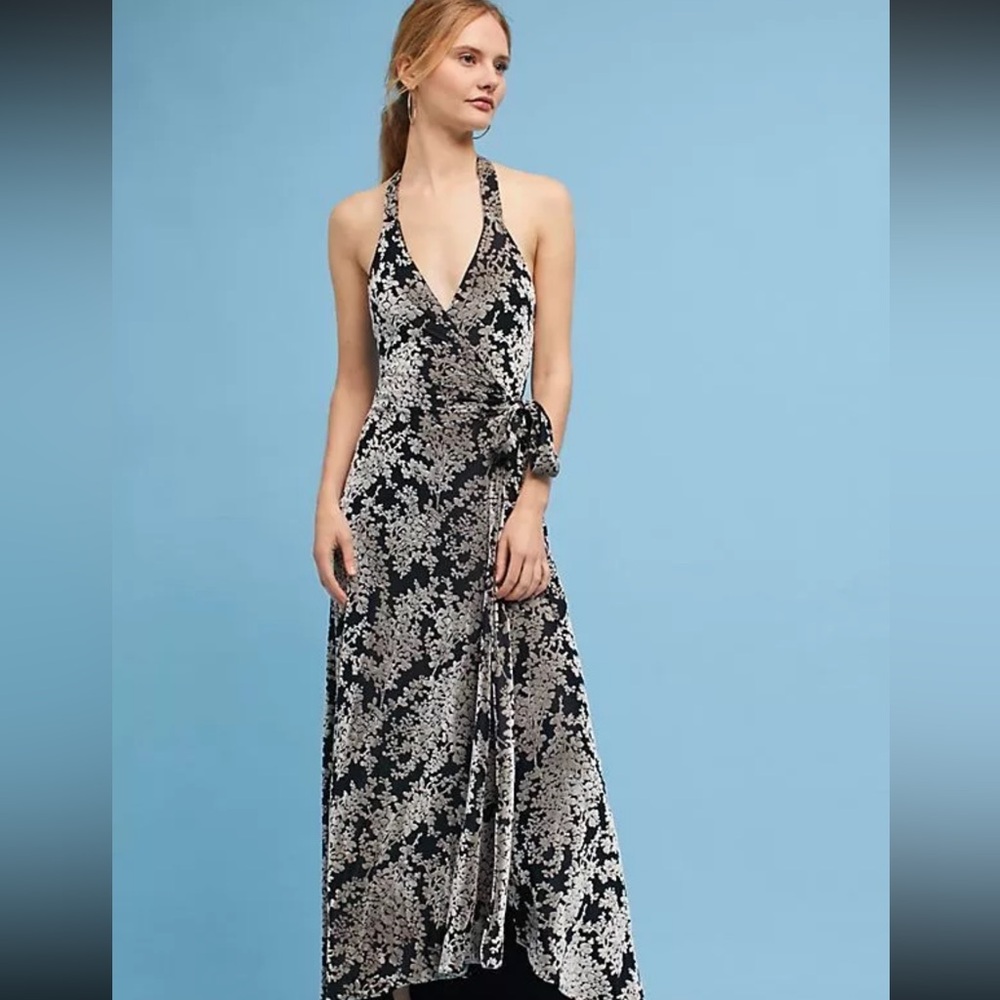 Erica Velvet Maxi Drop dress from Anthropologie